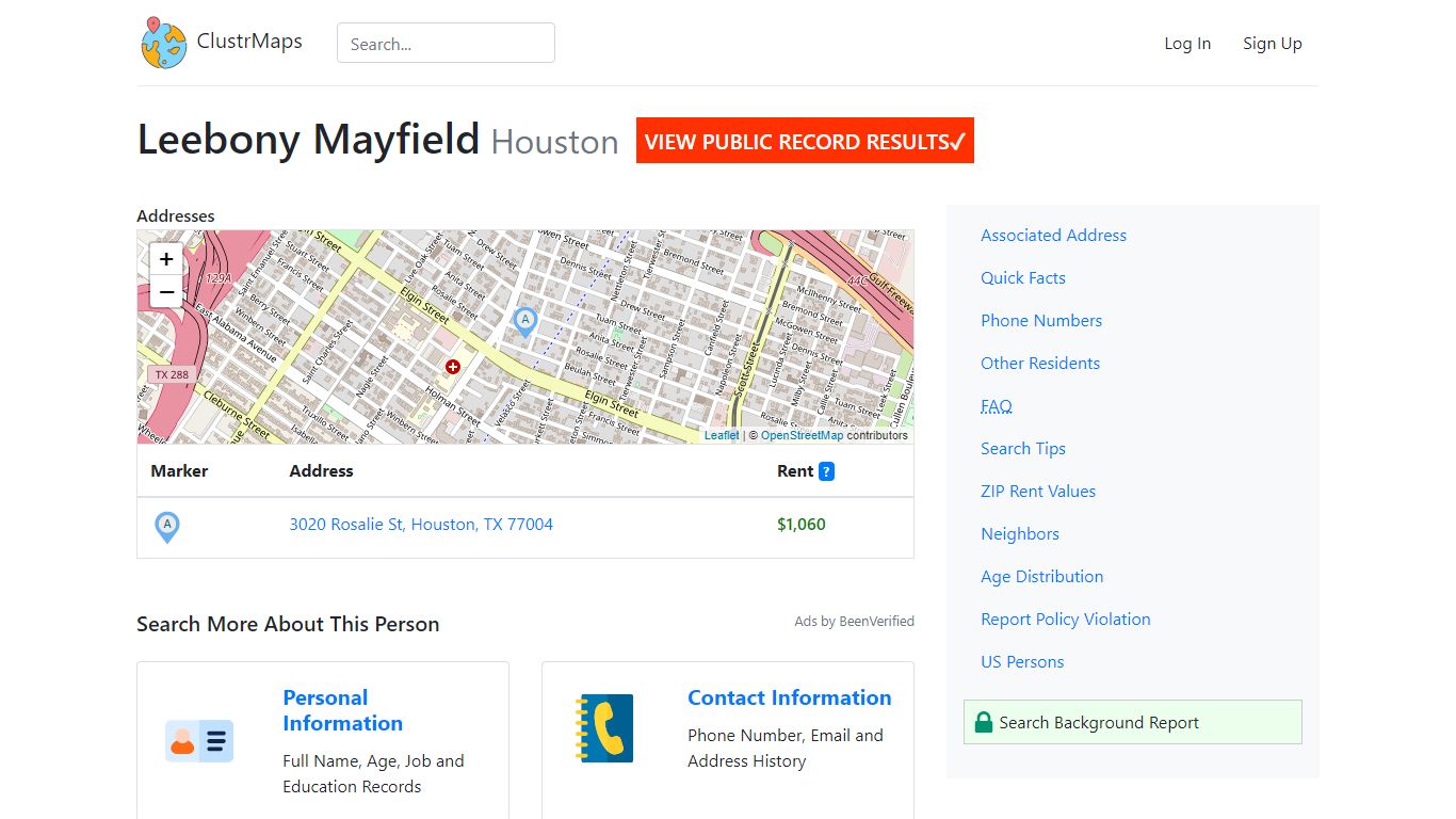 Leebony Mayfield, Houston Public Records Instantly